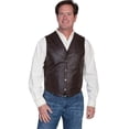 thumbnail image 1 of Scully 509-143-XL Mens Leather Wear Lamb Lapel Vest- Brown Soft Touch Lamb - XL, 1 of 3