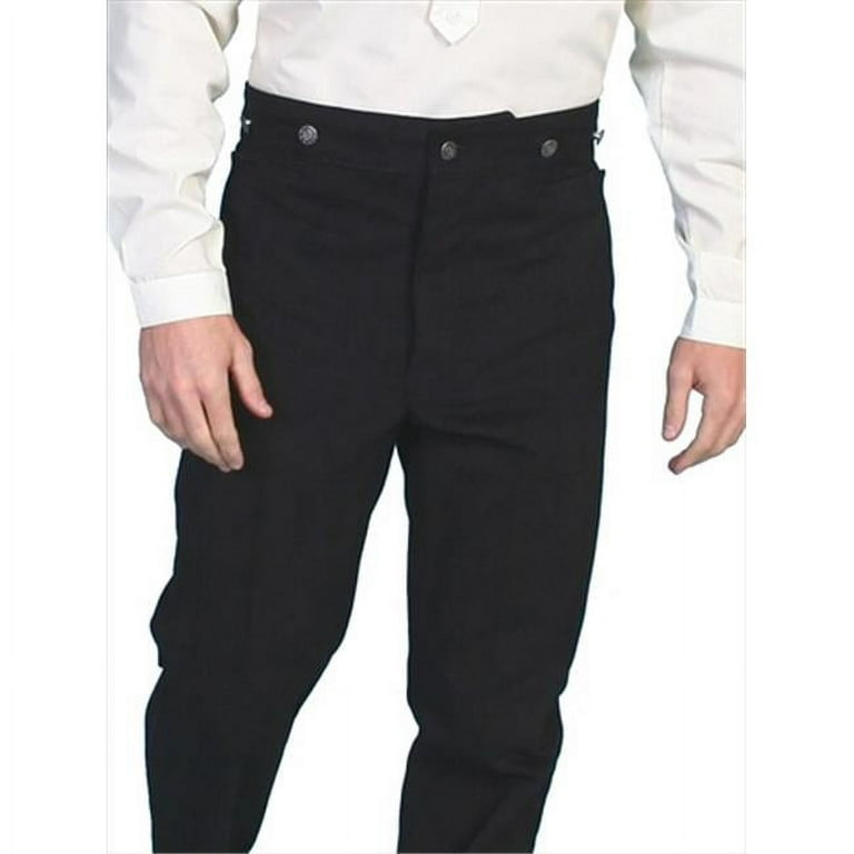 Scully 524002 BLK 34 Mens Wahmaker Black Frontier Pants Black