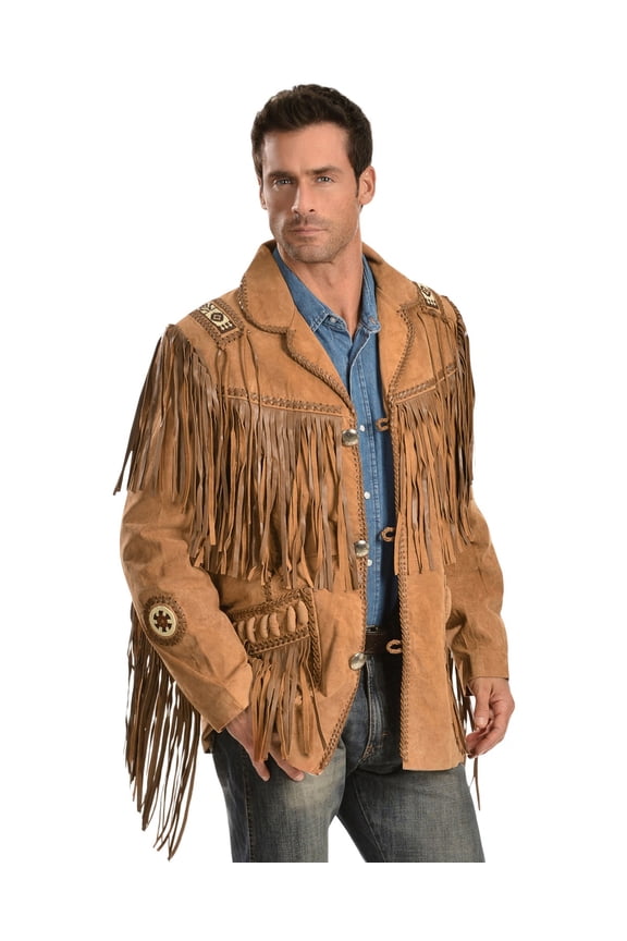 Scully 758-409-50L-B-L Mens Leather Wear Coat, Bourbon Boar Suede - Size 50L