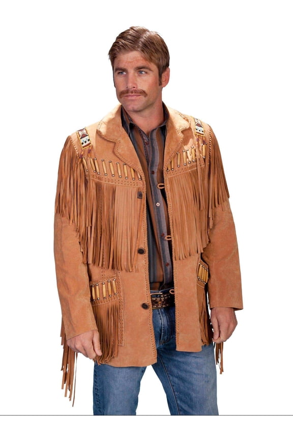 Scully 902-409-40 Mens Leather Wear Jacket- Bourbon Boar Suede - Size 40