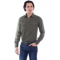 thumbnail image 1 of Scully PS-284-ARM-XXL Western Shirt Mens Long Sleeve Snap Solid Tencel, Army - 2XL, 1 of 2