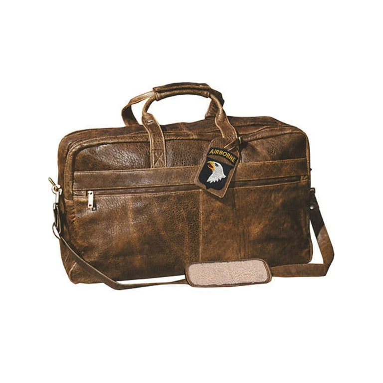 Scully Aerosquadron Collection Leather Duffel Bag Walnut
