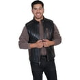 thumbnail image 1 of Scully 306-70-B-4X Mens Two Tone Leather Vest, Black Italian Lamb - 4XL, 1 of 3