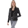 thumbnail image 1 of Scully L1064-11-M Women Fringe Studded Jacket, Black Lamb - Medium, 1 of 2