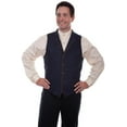 thumbnail image 1 of Scully RW313X-BLU-B-T-3X Men Solid 4 Pocket Vest with Piping Point, Blue - 3XL, 1 of 2
