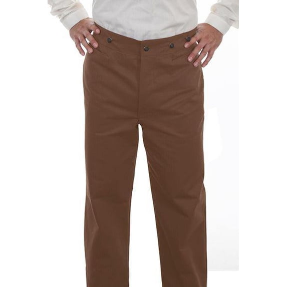 Scully BROWN HERRINGBONE VIGILANTE PANT