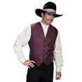thumbnail image 1 of Scully RW093NXT-BUR-B-T-4XT Men No Lapel Paisley Vest, Burgundy - 4XL Tall, 1 of 2