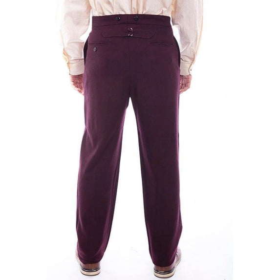 Scully BURGUNDY WOOL BLEND GENT PANT