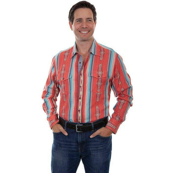 Scully CORAL SOUTHWEST SIGNATURE SHIRT