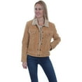 thumbnail image 1 of Scully Women's Faux Shearling Suede Leather Jacket, Old Rust, X-Small, 1 of 2