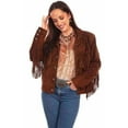 thumbnail image 1 of Scully Women's Caf Suede Fringe Jacket Brown X-Large, 1 of 2