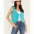 thumbnail image 1 of Scully L1201-123-M Womens Solid Suede Vest, Turquoise - Medium, 1 of 1