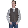 thumbnail image 1 of Scully Men's Lambskin Leather Western Vest Big And Tall Brown 40 T  US, 1 of 2