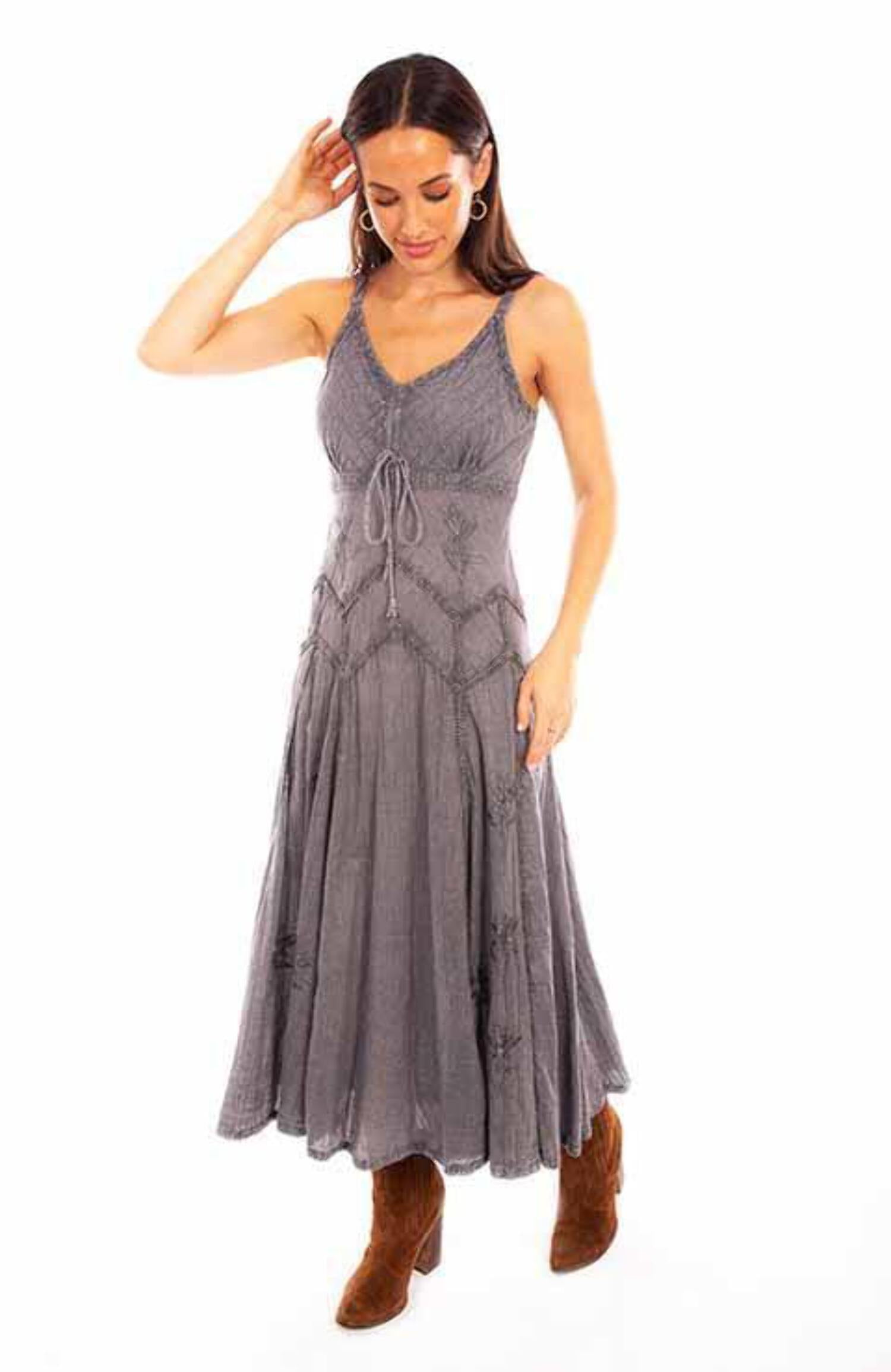 Scully Western Dress Womens Pretty Pullover Tank M Gray F0_HC62 -  Walmart.com
