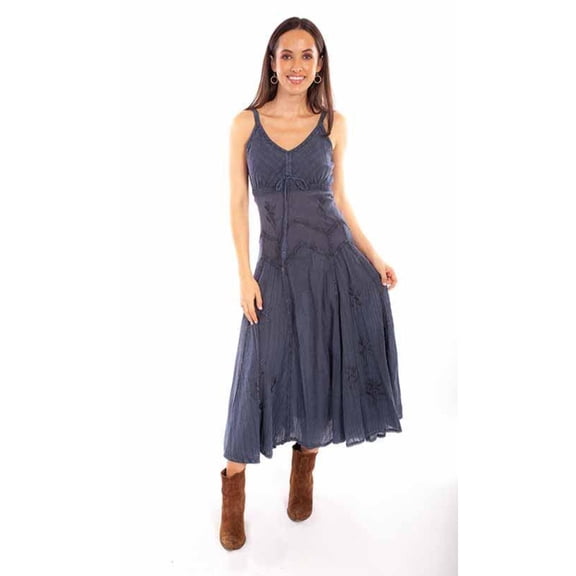 Scully Western Dress Womens Pretty Pullover Tank L Slate F0_HC62