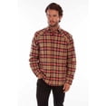 thumbnail image 1 of Scully 5343-TAN-L Men Plaid Cotton Flannel Shirt, Tan - Large, 1 of 2