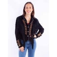 thumbnail image 1 of Scully Leather Black Fringe/Lacing Jacket, 1 of 2