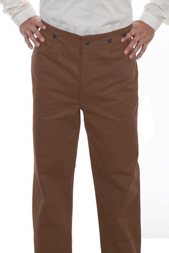 Brown Herringbone Vigilante Mens Pant