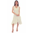 thumbnail image 1 of Scully PSL-271-VAN-L Women Leather Cantina Sleeveless Dress, Vanilla - Large, 1 of 2