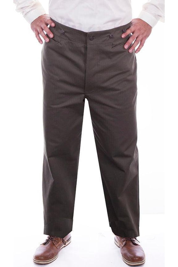Charcoal Herringbone Vigilante Mens Pant