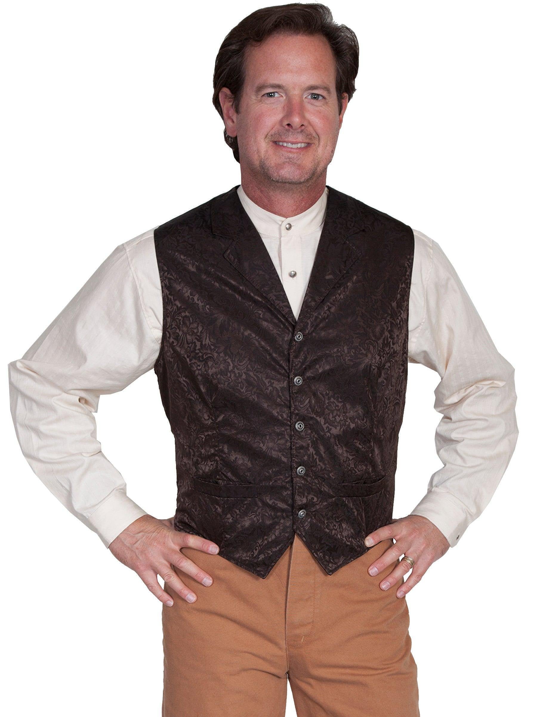 Scully 535354X-RUS-3X-B-T Mens Wah Maker Twin City Vest - Rust,