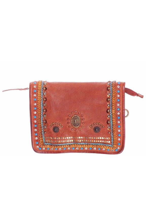 Scully B370-COG-ONE Sparkling Delight Womens Handbag, Cognac - One Size