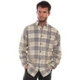 thumbnail image 1 of Scully 5334-BTN-L Men Corduroy Yarn Dyed Plaid Shirt, Blue & Tan - Large, 1 of 2