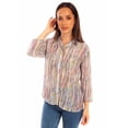 thumbnail image 1 of Scully Leather Honey Creek Multi Abstract Stripe Print Blouse, 1 of 2