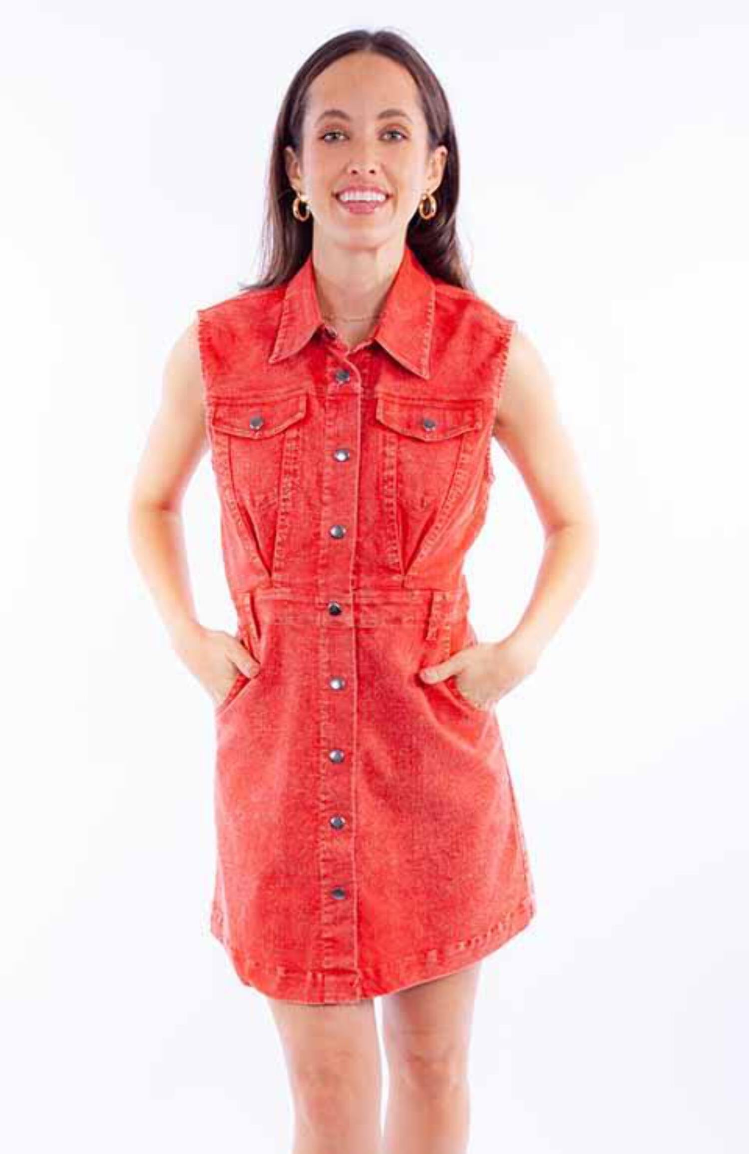 scully denim dress Scully Women's Dress - Honey Creek Collection - Puff Sleeve / Princess  Seams