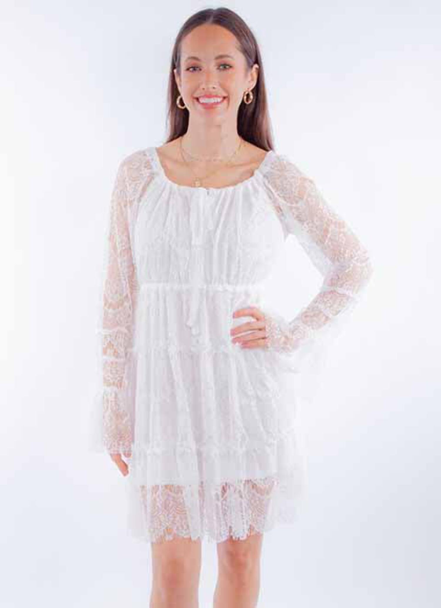Scully Leather Honey Creek White Eyelash Lace Dress - Walmart.com Scully Leather Honey Creek White Eyelash Lace Dress - Walmart.com
