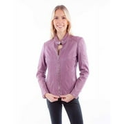 Scully Leather Lavender Ladies Zip Front Jacket