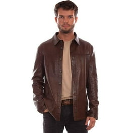 Scully 1016-70-MED Leather Jacket with Zip Out Front & Hood&