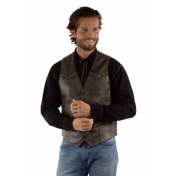 Scully Leather Leatherwear Mens Men's Vest