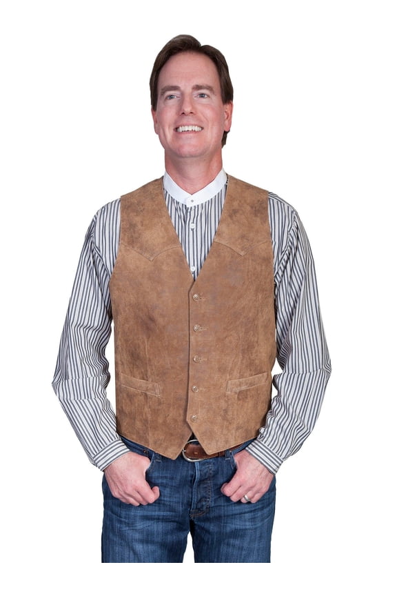 Mens Maple Lambskin Button Front Vest 52