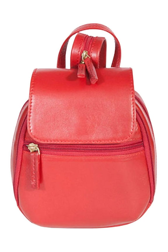 Scully Women's Leather Poppi Backpack, Red, 722
