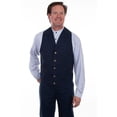 thumbnail image 1 of Scully Men's Rangewear Cotton Canvas Vest, Navy - Medium, 1 of 2