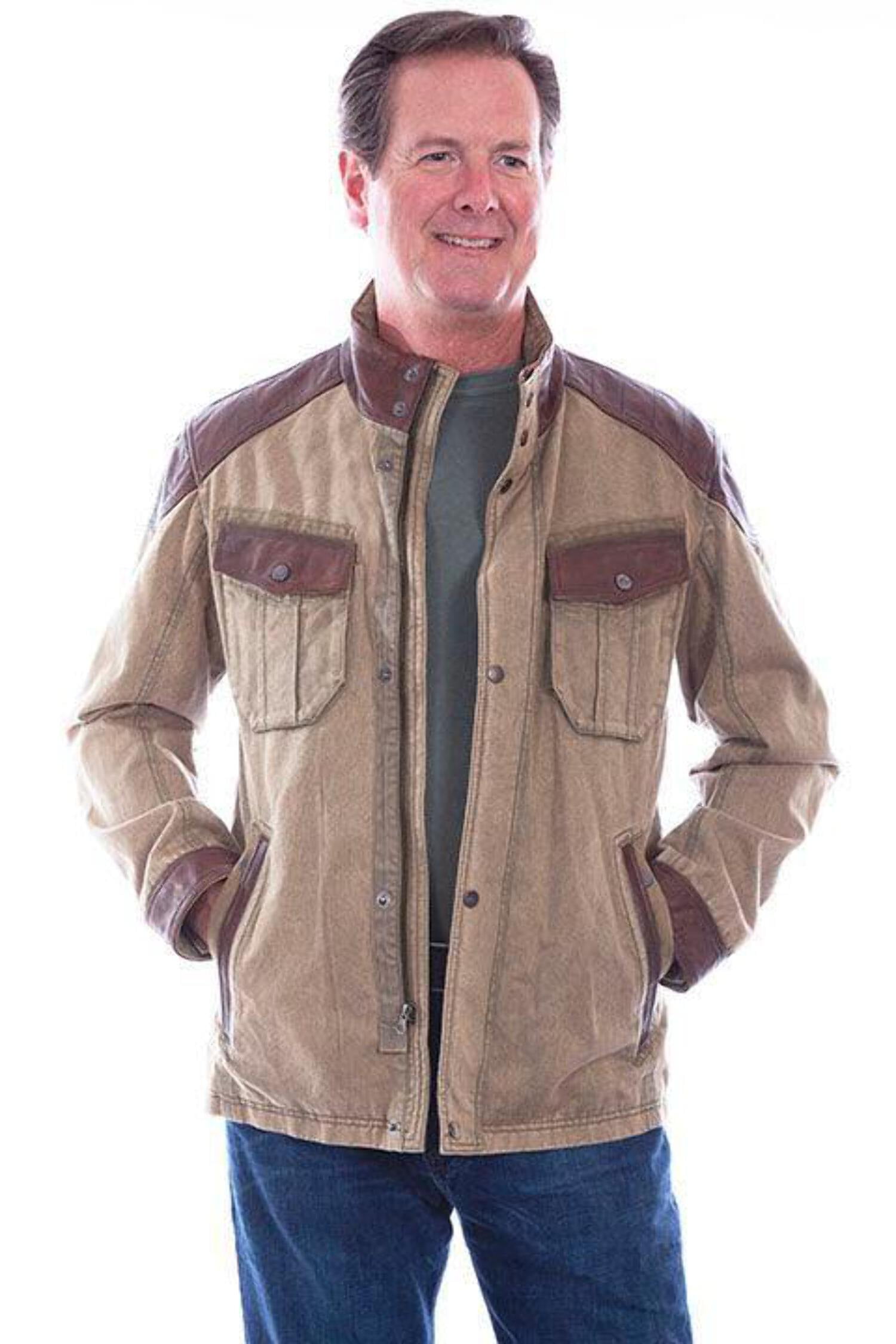 Scully Men's Leather Shirt Jacket 1044