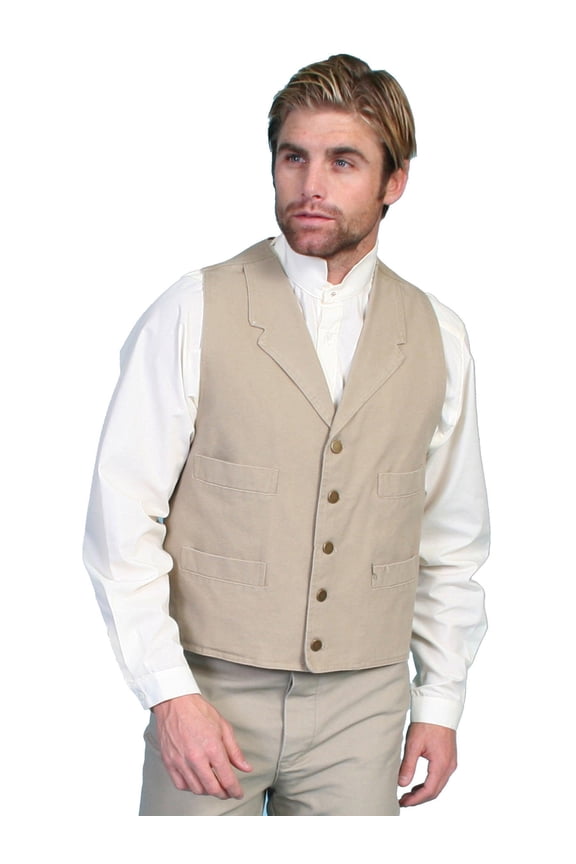 Sand Canvas Mens Vest