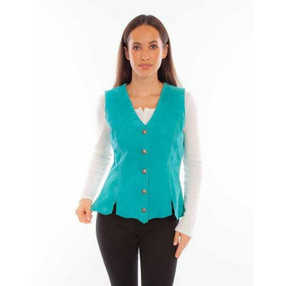 Scully Women's Suede Snap Front Vest - LL1102-123   US