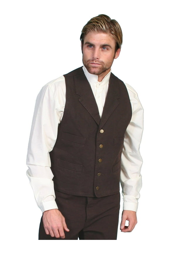 Scully Rangewear Men's Rangewear Walnut Frontier Vest Walnut Large