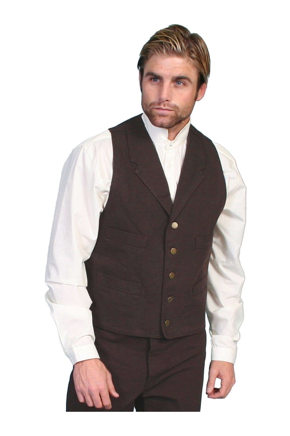 Walnut Canvas Mens Vest