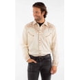 thumbnail image 1 of Scully P-852-CRM-XL Silverado Embroidered Mens Western Shirt, Cream - Extra Large, 1 of 2
