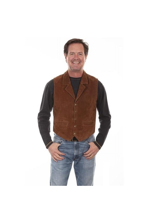 Scully Medium Suede Blanket Back with Vest, Cinnamon