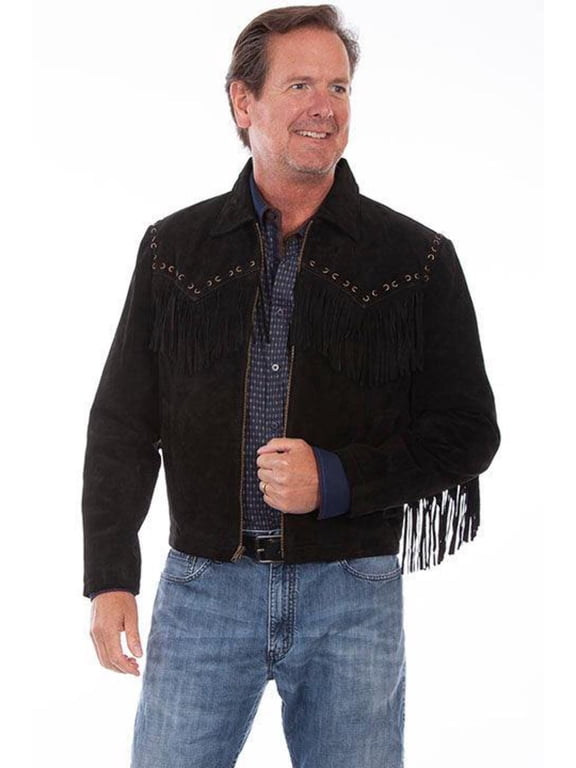 Scully Men's Boar Suede Fringe Jacket - 221-19