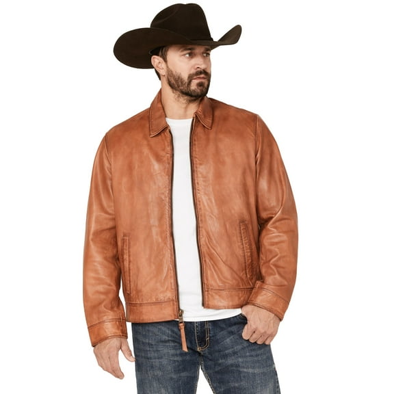 Scully Men's Leather Bomber Jacket Cognac X-Large  US