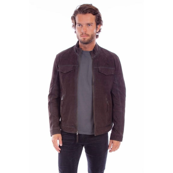 Scully Men's Suede Zip Jacket Brown X-Large  US
