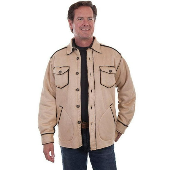 Scully Mens Bark Polyester Sherpa Jacket XXL