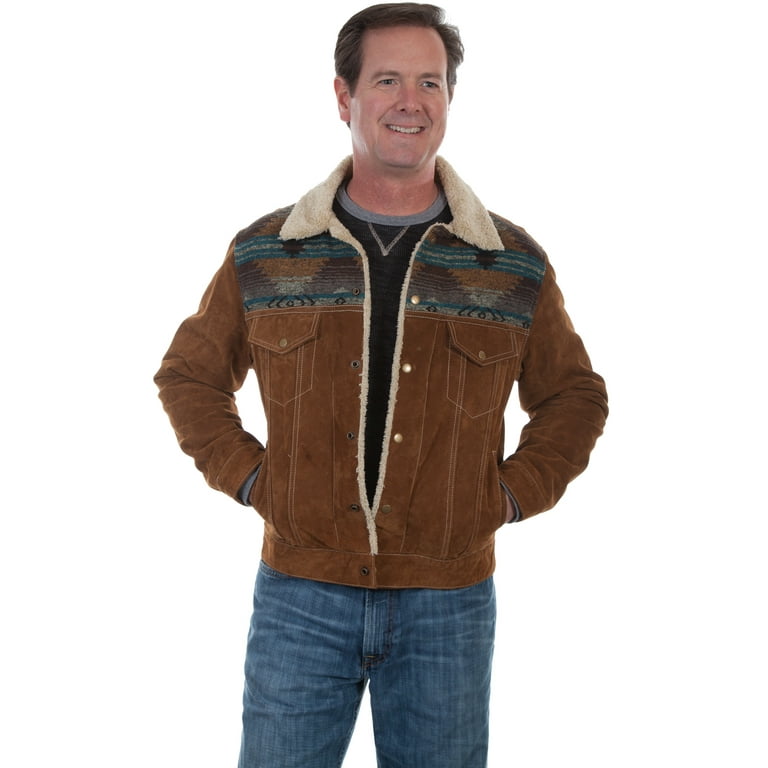 Scully sherpa lined boar suede jacket deals