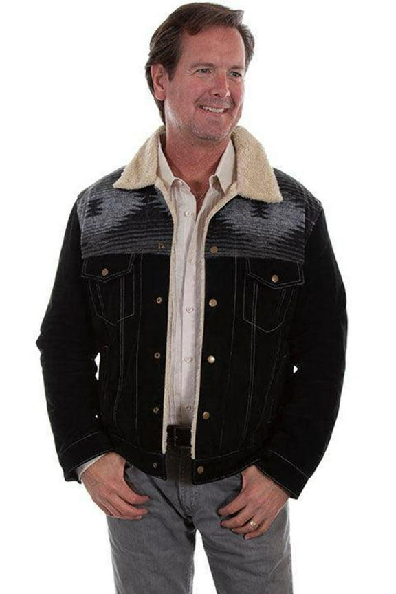 Scully Mens Cafe Brown Boar Suede Jean Jacket XL