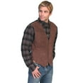 thumbnail image 1 of Scully Men's Suede Leather Vest Espresso, 1 of 2